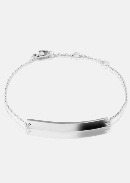 Armband Sleek Elegance - Silverpläterat