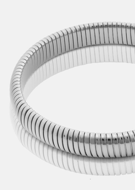 Armband Sculpted Coil - Silverpläterat