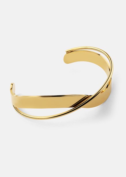 Armband Twist Cuff - 18k Guldpläterat