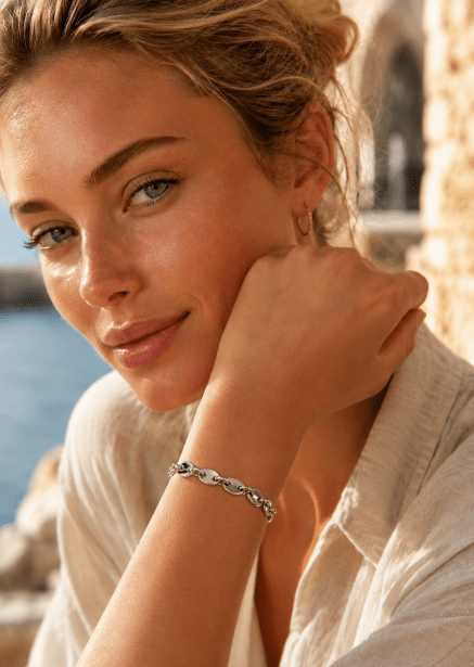 Armband Vanguard Chain - Silverpläterat