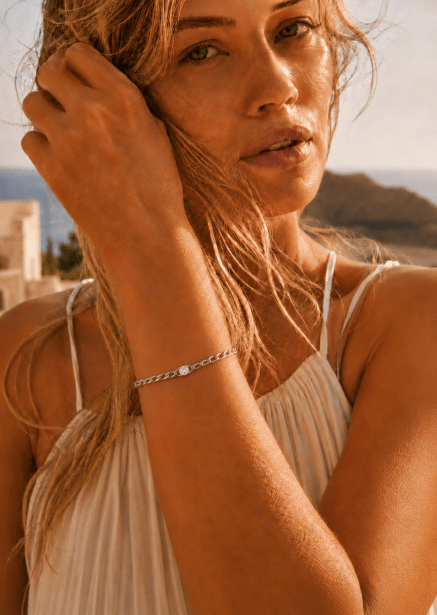 Armband Pulse – Silverpläterat