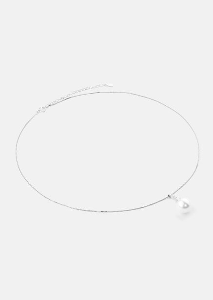 Halsband Isla Pearl- Silverpläterat