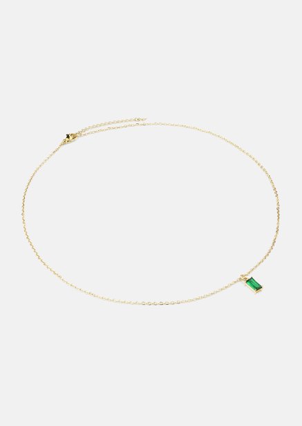Halsband Emeraldis - 18k Guldpläterat