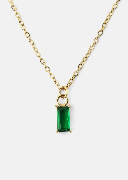 Halsband Emeraldis - 18k Guldpläterat