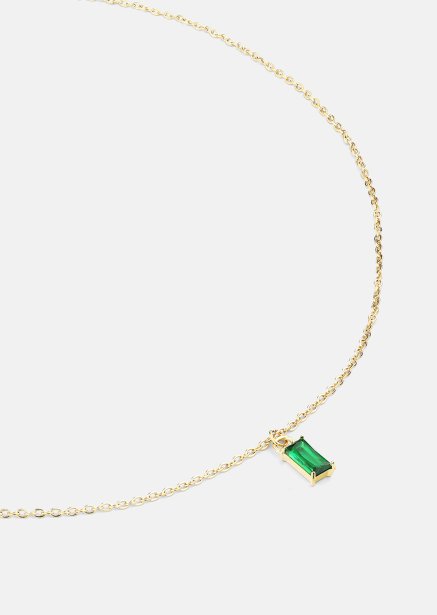 Halsband Emeraldis - 18k Guldpläterat