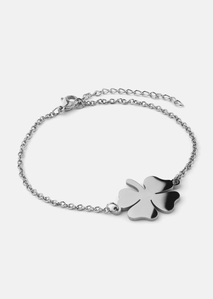 Armband Fyrklöver – Silverpläterat