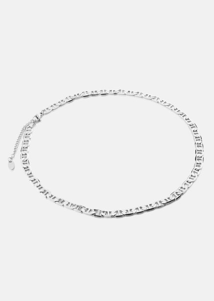 Halsband Bold Link Chain - Silverpläterat