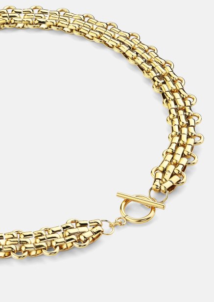 Halsband Bold Weave - 18k Guldpläterat