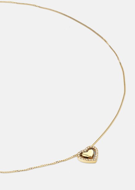 Halsband Golden Heart - 18k Guldpläterat