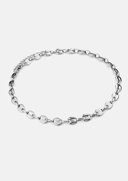 Halsband Bold Link – Silverpläterat