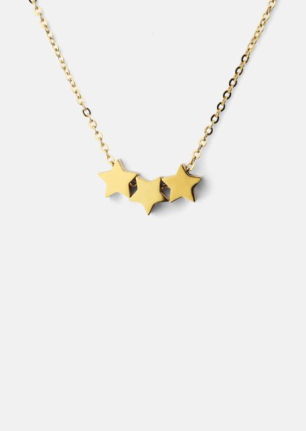 Halsband Stjärntrio – 18k Guldpläterat