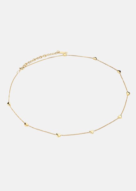 Halsband Golden Hearts - 18k Guldpläterat
