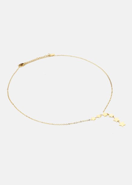 Halsband Stjärnfall - 18k Guldpläterat