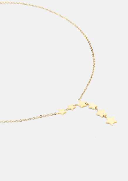 Halsband Stjärnfall - 18k Guldpläterat