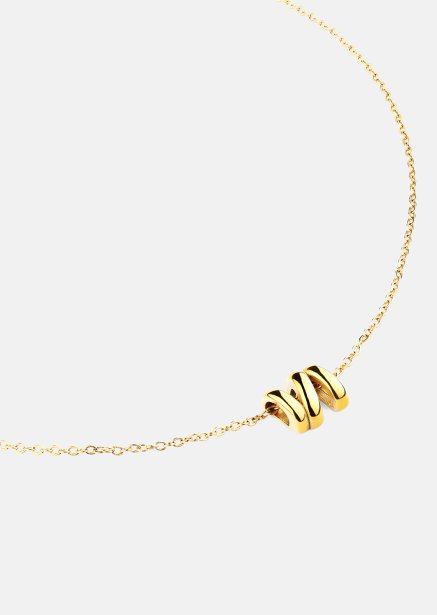 Halsband W-Twist – 18k Guldpläterat