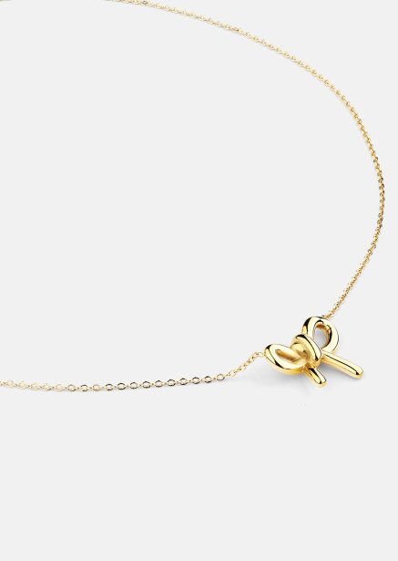 Halsband Golden Bow - 18k Guldpläterat