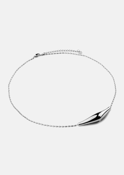 Halsband Flow Curve – Silverpläterat