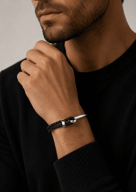 Läderarmband Gravitas Link