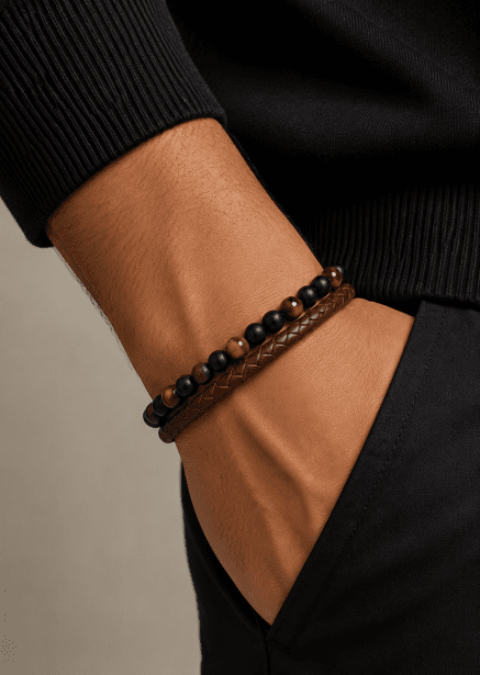 Läderarmband Luxe Tangle