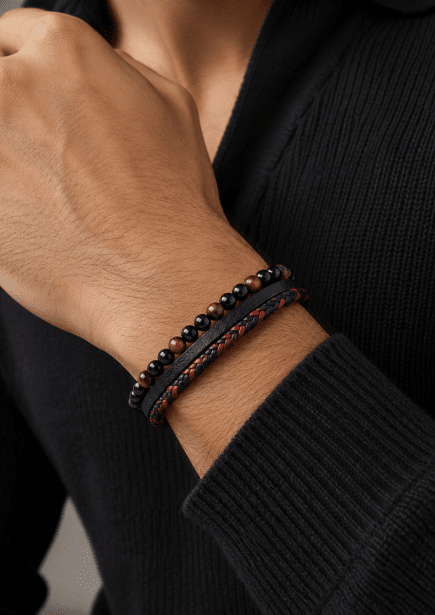 Läderarmband Nightfall Bond