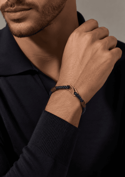 Läderarmband Azure Charm