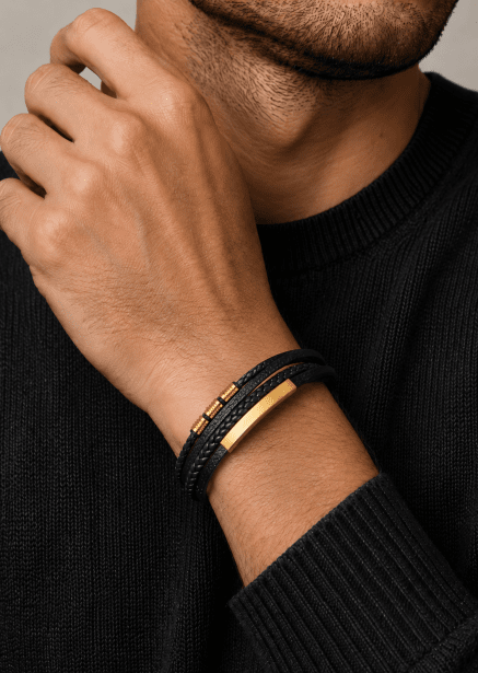 Läderarmband Titan Embrace