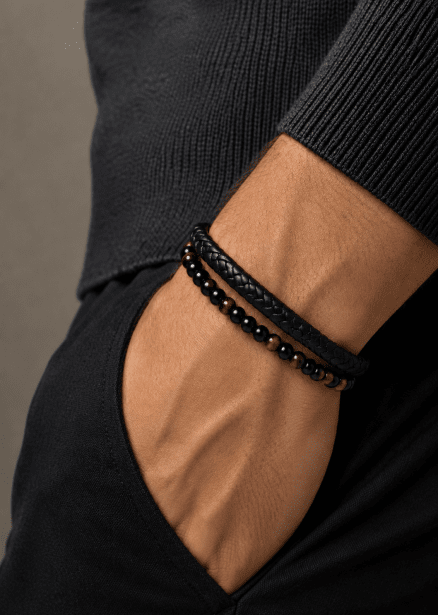 Läderarmband Titan Knot