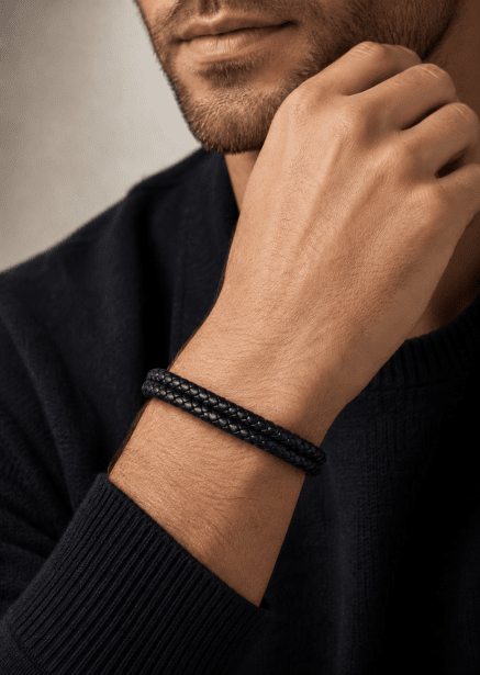 Läderarmband Titan Knot