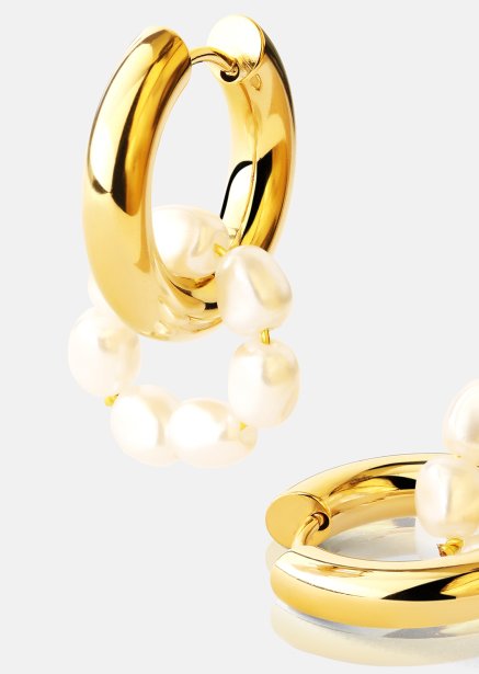 Örhänge Eterna Pearl- 18k Guldpläterat