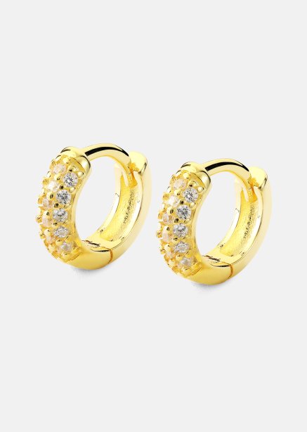 Örhänge Shimmer Hoops - 18k Guldpläterat