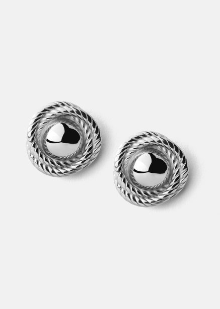 Örhänge Regal Twist - Silverpläterat