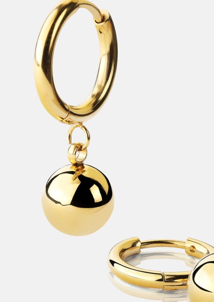 Örhänge Golden Orbit Hoops - 18k Guldpläterat