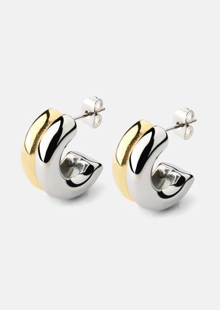 Örhänge Duo Glow - 18k Guldpläterat