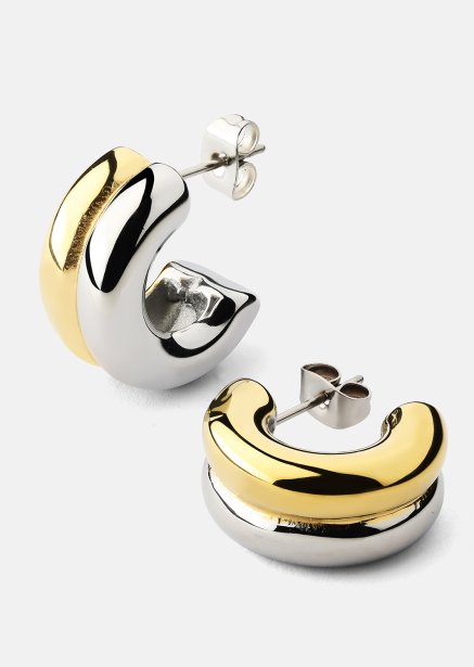 Örhänge Duo Glow - 18k Guldpläterat