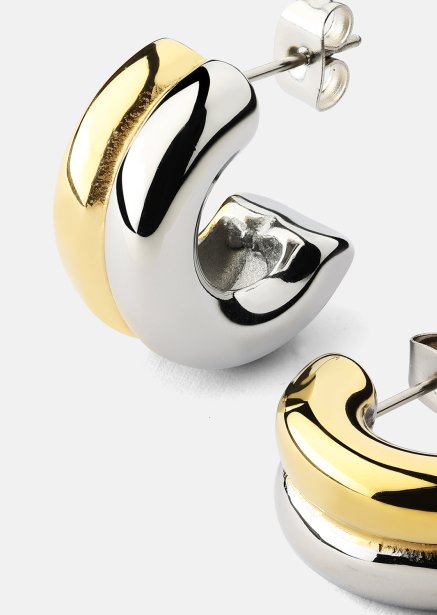 Örhänge Duo Glow - 18k Guldpläterat