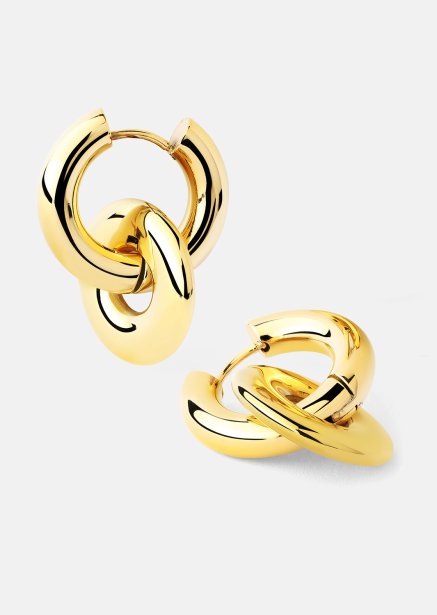 Örhängen Chunky Link – 18k Guldpläterade