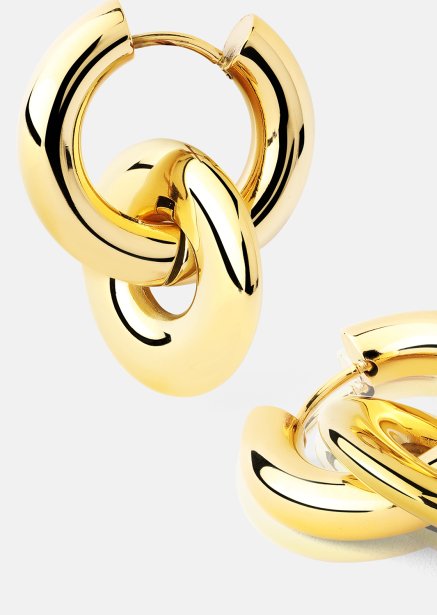 Örhängen Chunky Link – 18k Guldpläterade