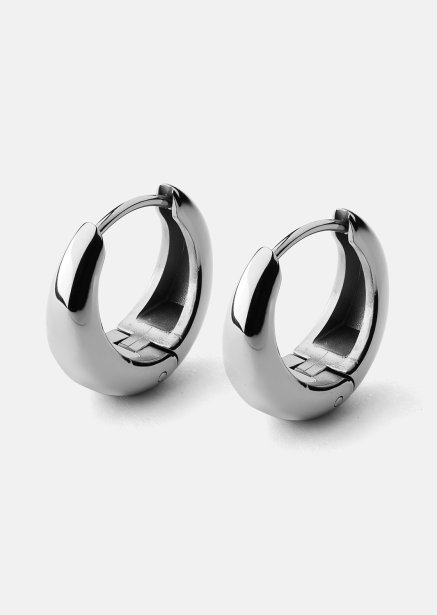 Örhängen Bold mini – Silverpläterade