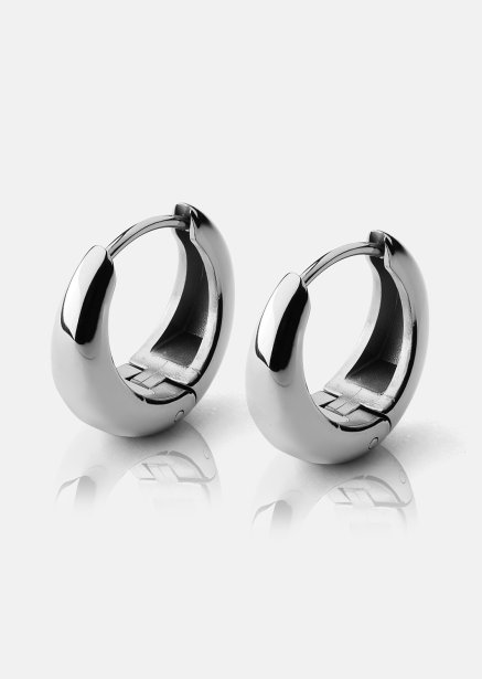 Örhängen Bold mini – Silverpläterade