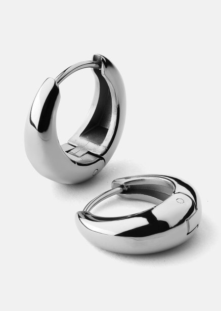 Örhängen Bold mini – Silverpläterade