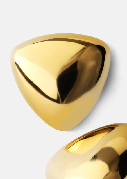 Örhängen Bold Curve – 18k Guldpläterade