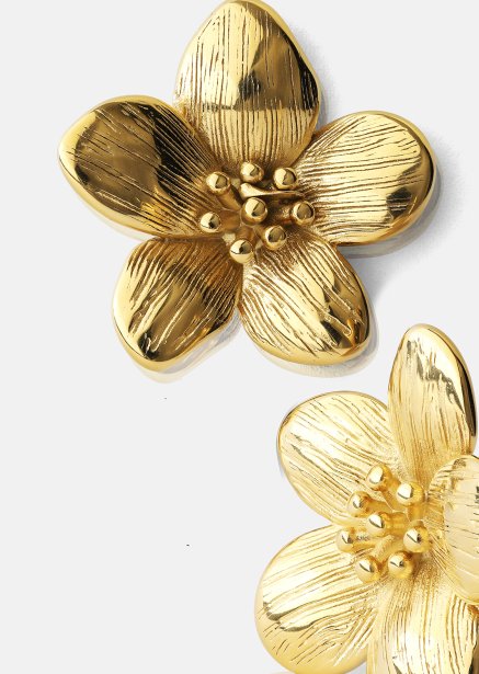 Örhängen Flora Shine – 18k Guldpläterade