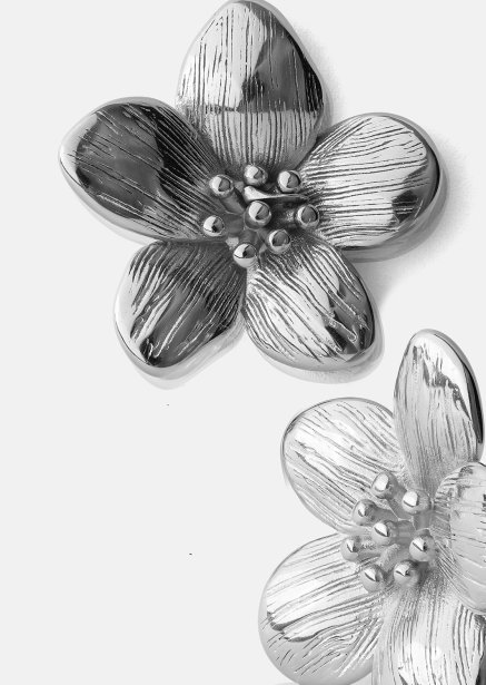 Örhängen Flora Shine – Silverpläterade
