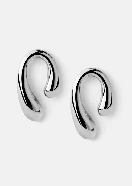 Örhängen Sculpture – Silverpläterade
