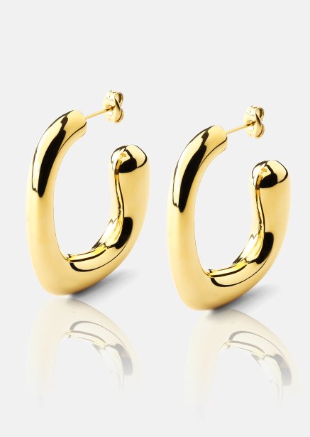 Örhänge Elegant Curve - 18k Guldpläterat