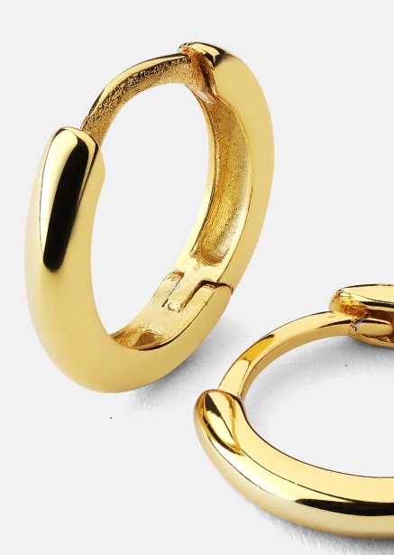 Örhängen Mini Hoops - 18k Guldpläterade