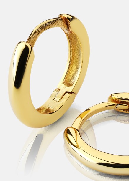 Örhängen Mini Hoops - 18k Guldpläterade