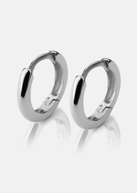 Örhängen Mini Hoops - Silverpläterade