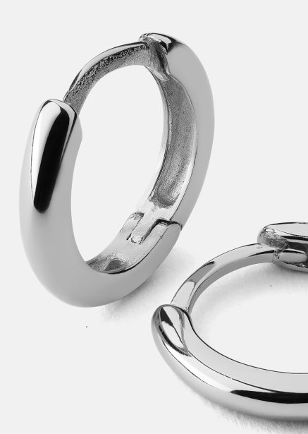 Örhängen Mini Hoops - Silverpläterade
