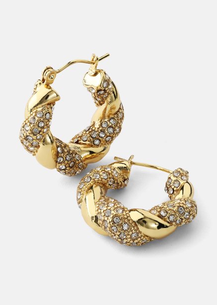 Örhänge Glam Hoops - 18k Guldpläterat